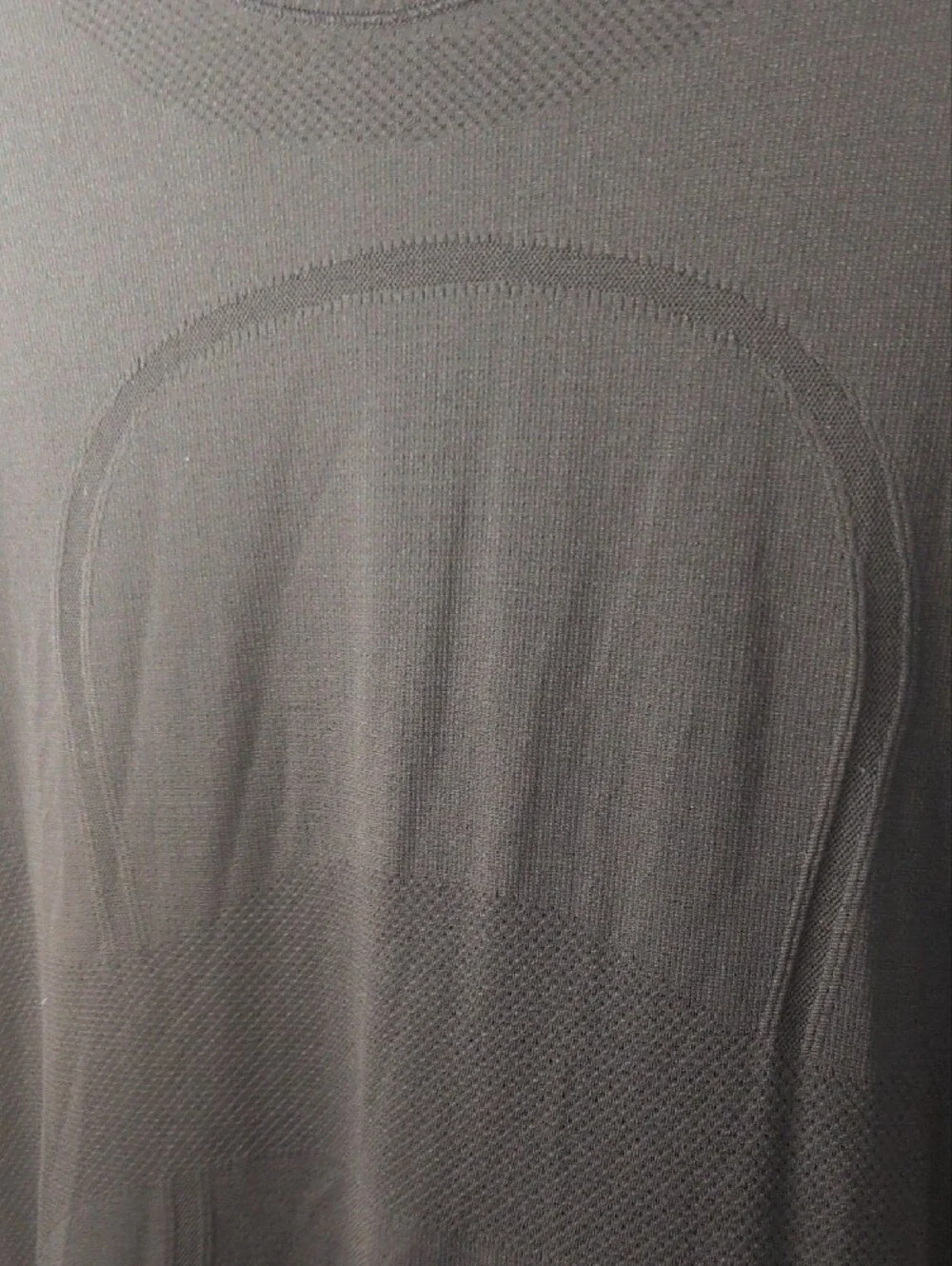 lululemon athletica Black Long Sleeve Seamless Crew, Thumbholes